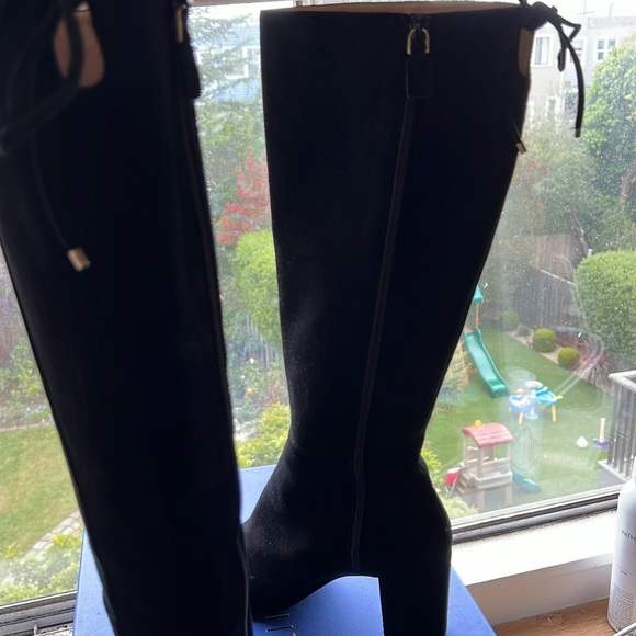 Stuart Weitzman Hettie Black Suede Boots NWT - Picture 10 of 14